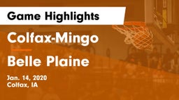 Colfax-Mingo  vs Belle Plaine  Game Highlights - Jan. 14, 2020