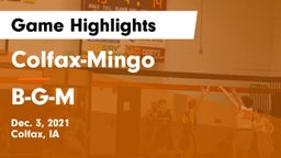 Colfax-Mingo  vs B-G-M  Game Highlights - Dec. 3, 2021