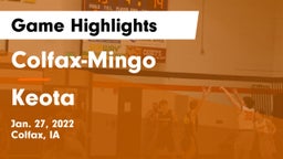 Colfax-Mingo  vs Keota  Game Highlights - Jan. 27, 2022