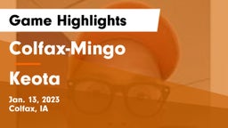 Colfax-Mingo  vs Keota  Game Highlights - Jan. 13, 2023