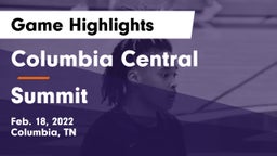 Columbia Central  vs Summit  Game Highlights - Feb. 18, 2022