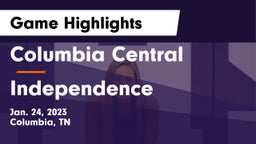 Columbia Central  vs Independence  Game Highlights - Jan. 24, 2023