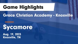 Grace Christian Academy - Knoxville vs Sycamore Game Highlights - Aug. 19, 2023