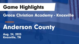 Grace Christian Academy - Knoxville vs Anderson County  Game Highlights - Aug. 24, 2023