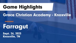 Grace Christian Academy - Knoxville vs Farragut  Game Highlights - Sept. 26, 2023