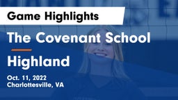 The Covenant School vs Highland Game Highlights - Oct. 11, 2022