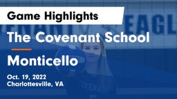 The Covenant School vs Monticello  Game Highlights - Oct. 19, 2022