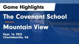 The Covenant School vs Mountain View  Game Highlights - Sept. 16, 2023