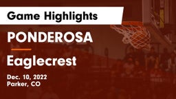 PONDEROSA  vs Eaglecrest  Game Highlights - Dec. 10, 2022