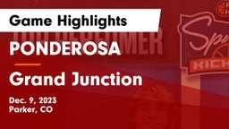 PONDEROSA  vs Grand Junction  Game Highlights - Dec. 9, 2023