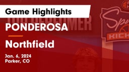 PONDEROSA  vs Northfield  Game Highlights - Jan. 6, 2024