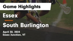 Essex  vs South Burlington Game Highlights - April 30, 2024