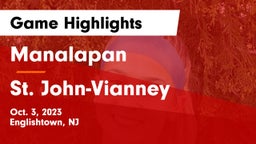 Manalapan  vs St. John-Vianney  Game Highlights - Oct. 3, 2023
