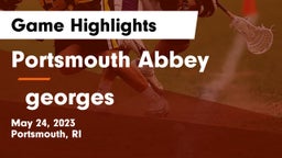 Portsmouth Abbey  vs ??georges Game Highlights - May 24, 2023