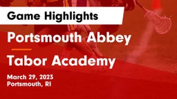 Portsmouth Abbey  vs Tabor Academy  Game Highlights - March 29, 2023