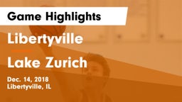 Libertyville  vs Lake Zurich  Game Highlights - Dec. 14, 2018