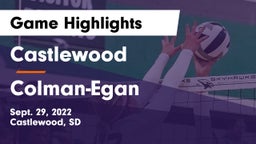 Castlewood  vs Colman-Egan  Game Highlights - Sept. 29, 2022