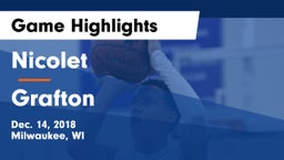 Nicolet  vs Grafton  Game Highlights - Dec. 14, 2018