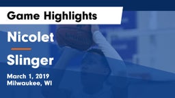 Nicolet  vs Slinger Game Highlights - March 1, 2019