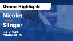 Nicolet  vs Slinger  Game Highlights - Feb. 7, 2020