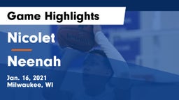 Nicolet  vs Neenah  Game Highlights - Jan. 16, 2021