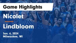 Nicolet  vs Lindbloom Game Highlights - Jan. 6, 2024