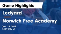 Ledyard  vs Norwich Free Academy Game Highlights - Jan. 16, 2023