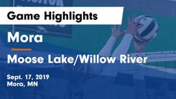 Mora  vs Moose Lake/Willow River  Game Highlights - Sept. 17, 2019