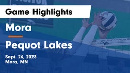 Mora  vs Pequot Lakes  Game Highlights - Sept. 26, 2023