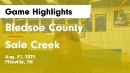 Bledsoe County  vs Sale Creek  Game Highlights - Aug. 31, 2023
