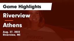 Riverview  vs Athens  Game Highlights - Aug. 27, 2022
