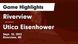 Riverview  vs Utica Eisenhower  Game Highlights - Sept. 10, 2022