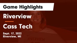 Riverview  vs Cass Tech  Game Highlights - Sept. 17, 2022