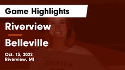 Riverview  vs Belleville  Game Highlights - Oct. 13, 2022