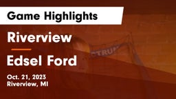 Riverview  vs Edsel Ford  Game Highlights - Oct. 21, 2023