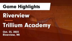 Riverview  vs Trillium Academy Game Highlights - Oct. 23, 2023
