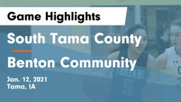 South Tama County  vs Benton Community Game Highlights - Jan. 12, 2021