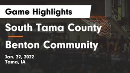South Tama County  vs Benton Community Game Highlights - Jan. 22, 2022
