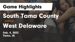 South Tama County  vs West Delaware  Game Highlights - Feb. 4, 2022