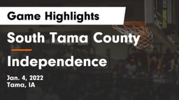 South Tama County  vs Independence  Game Highlights - Jan. 4, 2022