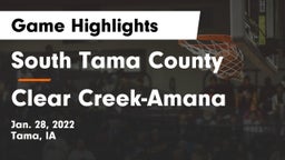 South Tama County  vs Clear Creek-Amana Game Highlights - Jan. 28, 2022