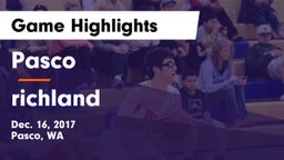 Pasco  vs richland Game Highlights - Dec. 16, 2017