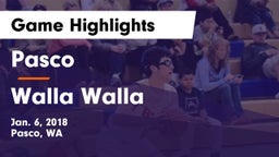 Pasco  vs Walla Walla  Game Highlights - Jan. 6, 2018