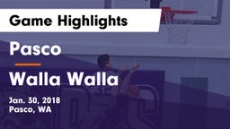 Pasco  vs Walla Walla  Game Highlights - Jan. 30, 2018