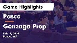 Pasco  vs Gonzaga Prep  Game Highlights - Feb. 7, 2018