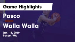 Pasco  vs Walla Walla  Game Highlights - Jan. 11, 2019