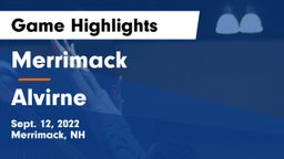 Merrimack  vs Alvirne  Game Highlights - Sept. 12, 2022