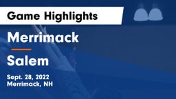 Merrimack  vs Salem  Game Highlights - Sept. 28, 2022