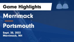 Merrimack  vs Portsmouth  Game Highlights - Sept. 30, 2022