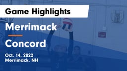 Merrimack  vs Concord Game Highlights - Oct. 14, 2022